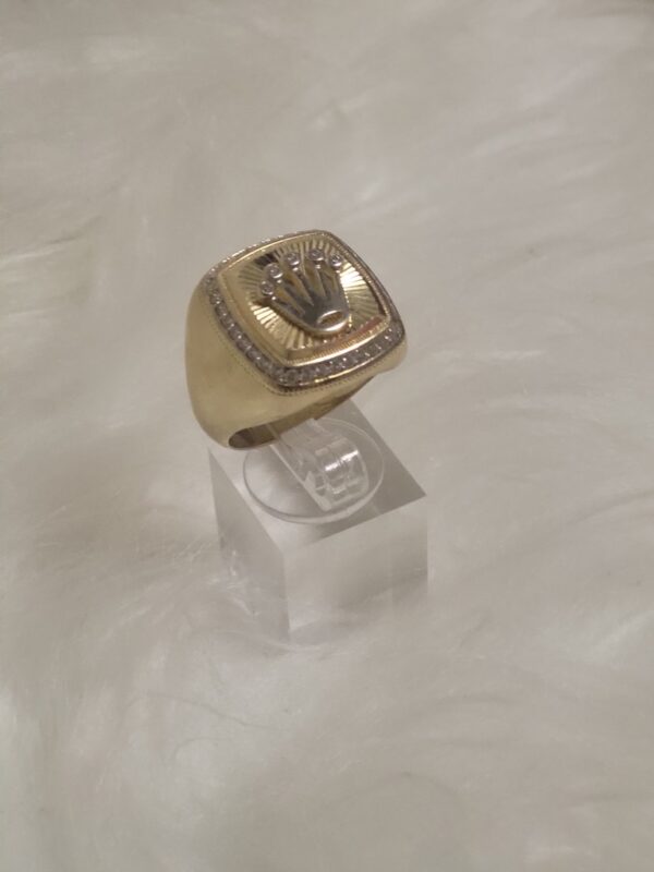 RINGS Corona 10 k Zirconia Size 10 Weight 9.73gr - Image 2