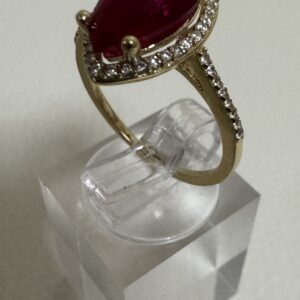 RINGS Almendra 10 k Zirconia Size 7 Weight 3.21 gr