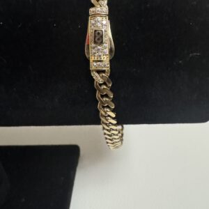 Manilla Monaco 10 k Size 8 inchx 5 mm Weight 6.05 gr