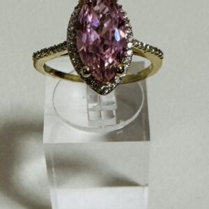 RINGS Almendra 10 k Zirconia Size 7 Weight 3.47 gr
