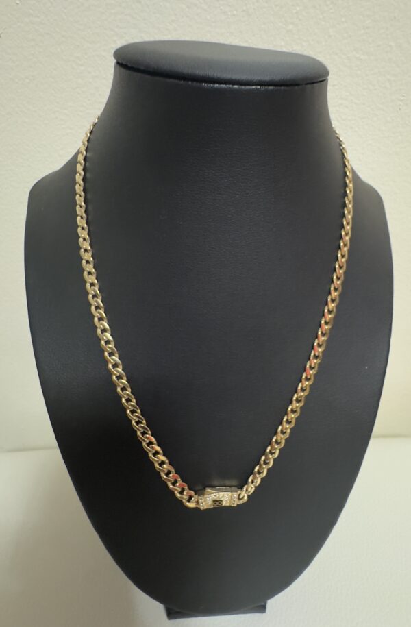 Chain Monaco Zirconia Size 18.5 x5 mm Weight 10.47 gr