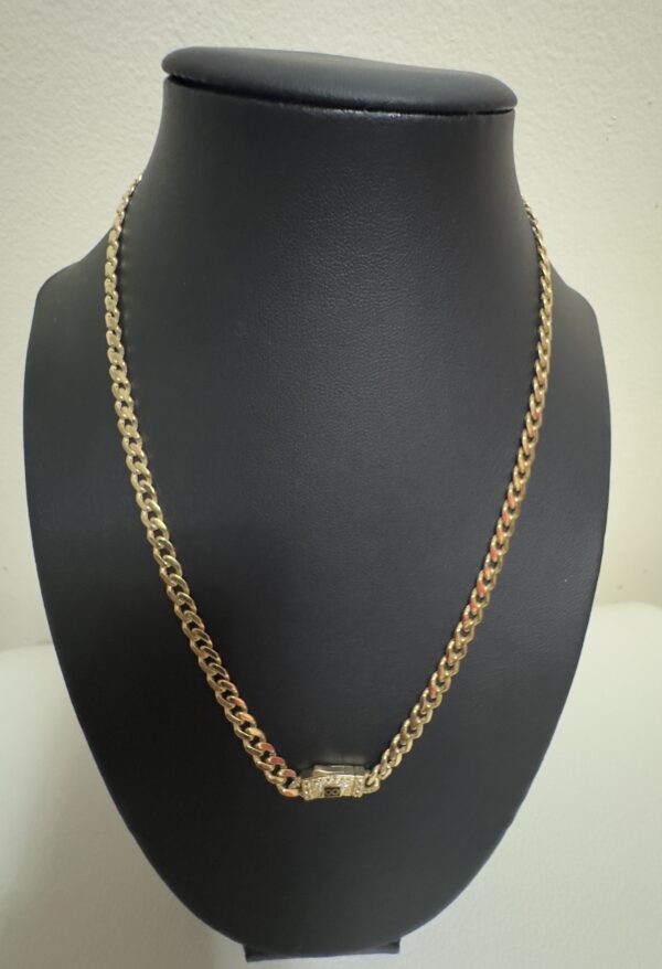 Chain Monaco Zirconia Size 18.5 x5 mm Weight 10.47 gr - Image 2