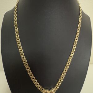 CHAINS HALLOW CHINO HEART 10 k Size 18 Weight 9.17 gr