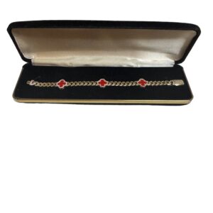 Manilla Monaco-Vancleef 10 k Zirconia Size 7.5 in Weight 10.09 gr