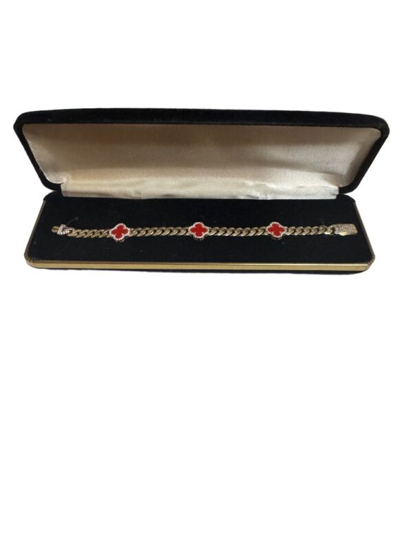 Manilla Monaco-Vancleef 10 k Zirconia Size 7.5 in Weight 10.09 gr