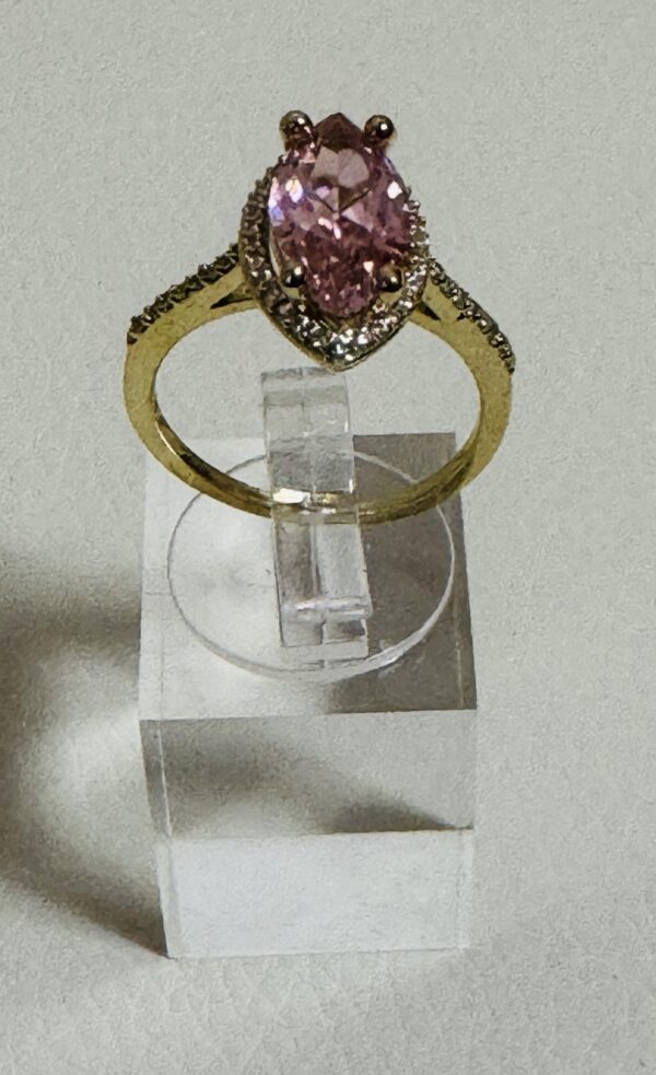 RINGS Almendra 10 k Zirconia Size 7 Weight 3.47 gr - Image 3